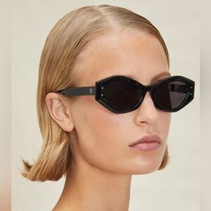 DEVON WINDSOR Black Oval Tokyo Sunglasses